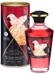 Huile chauffante aphrodisiaque - Vin pétillant à la fraise 100ml – Image 2