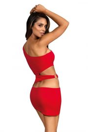 V-9249 Robe - Rouge – Image 2