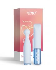 Aquamarine – The naughty collection – Vibromasseur à tête interchangeable Bleu