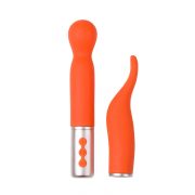 Partschinite - The naughty collection - Vibromasseur à tête interchangeable Orange – Image 2