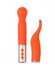 Partschinite – The naughty collection – Vibromasseur à tête interchangeable Orange