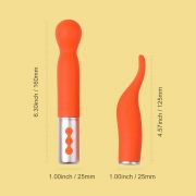 Partschinite - The naughty collection - Vibromasseur à tête interchangeable Orange – Image 7