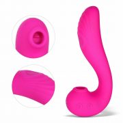 Angel - Vibromasseur 3 en 1 point G et léchage du clitoris - Rose – Image 5