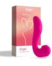 Angel – Vibromasseur 3 en 1 point G et léchage du clitoris – Rose