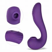 Angel - Vibromasseur 3 en 1 point G et léchage du clitoris - Violet – Image 5
