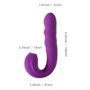 Lilian - Vibromasseur Point G à Tête Rotative et Langue Vibrante – Image 3