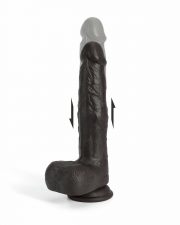 Idalis – Gode vibrant avec va et vient 20.30 cm – Noir