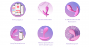 Loli Bleu - vibromasseur avec application pour le point G et le clitoris – Image 6