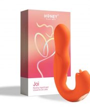 Joi – Vibromasseur tête rotative et stimulateur clitoridien – orange