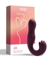 Joi – Vibromasseur tête rotative et stimulateur clitoridien – violet