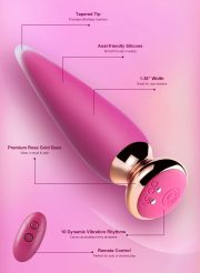 Doro plus - Plug anal vibrant télécommandé - Rose – Image 4