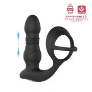 Cyrus - Vibromasseur de prostate va et vient contrôlé par application - Noir – Image 2