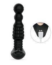 Pineapple Man – Masseur prostatique vibrant à billes roulantes – Noir
