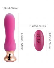 Pink holic – Plug anal vibrant télécommandé incurvé – Rose