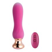 Pink holic - Plug anal vibrant télécommandé incurvé - Rose – Image 3
