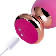 Pink holic - Plug anal vibrant télécommandé incurvé - Rose – Image 4
