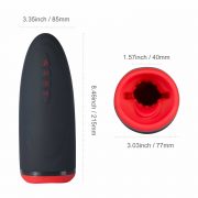 Dayo - Masturbateur automatique, vibrant et chauffant - Noir – Image 3