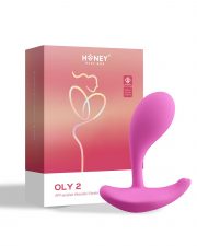 Oly 2 Vibromasseur à pression et application controlable avec le voix Rose