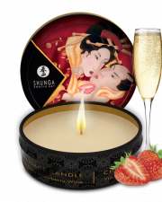 Mini bougie de massage – Vin pétillant à la fraise