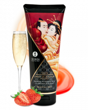 Crème de Massage délectable – Vin pétillant à la fraise
