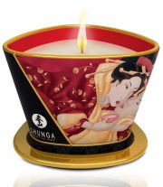 Bougie de massage lueur et caresses - Romance Vin pétillant à la fraise – Image 2