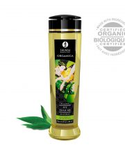 Huile de massage organique – Thé vert – 240 ml