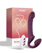 Bliss Strap-on tête rotative télécommandé – Bordeaux